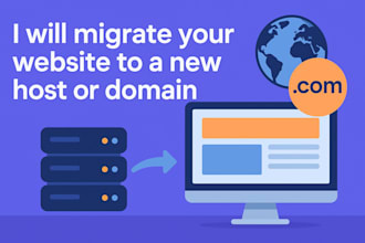 move or transfer your website to new hosting or domain