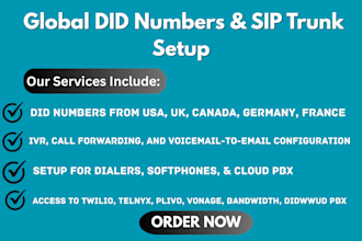 set up did number with sip trunk  configure 3cx vicidial inbound,outbound call