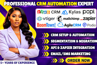 do zoho kylas sales crm vtiger automation boomtown agile mailchimp integration