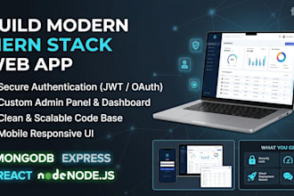 build a full stack mern web app with authentication and admin panel