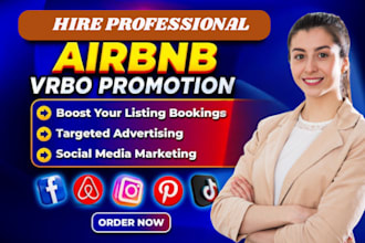 do airbnb listing, property, hostel booking, airbnb promotion to boost booking