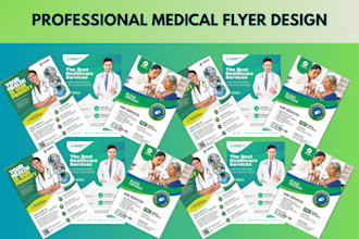 design unique medical healthcare home care brochure  health flyer