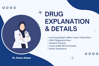 provide complete drug explanation for blog and articles