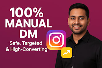 manually send targeted instagram dms for leads, sales, brand growth