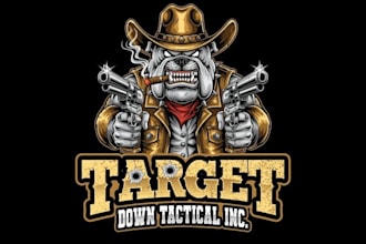 design high quality tactical dog logo