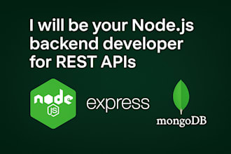 be your node js backend developer for secure rest apis