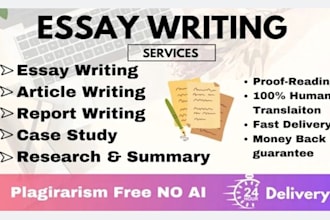 do quality apa, mla, essays, research and summary writing