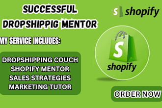 be your shopify expert, dropshipping mentor and marketing