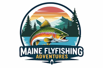 design marvelous fishing logo