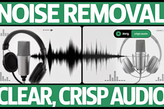 remove background noise and enhance audio for interviews and webinars