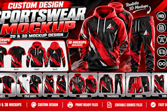 create professional 2d and 3d clothing mockups