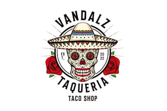 design restaurant food truck trailer wrap bakery mexican logo