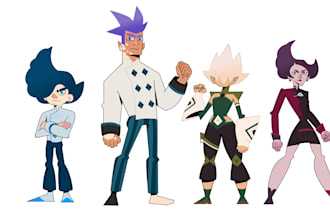 cartoon character vectorization for moho animation