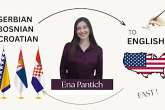 translate to serbian, bosnian, and croatian from english