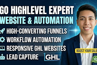 design a high converting gohighlevel website and ghl automation