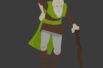make a 3d character model