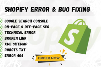 fix shopify errors shopify bugs custom code issues shopify technical errors
