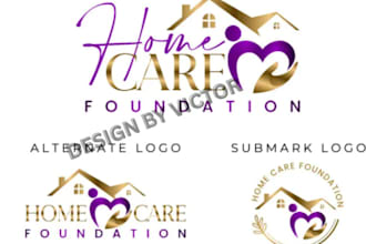 design home care logo medical  home care website healthcare  home care flyer