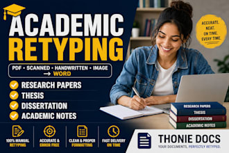 retype and format your academic document