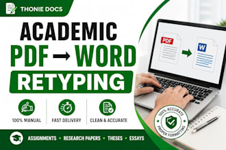 retype your academic PDF or handwritten document fast