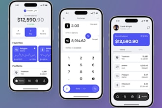 create fintech app, digital wallet, bank app, revolute app, payment app, website