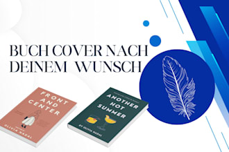 ich entwerfe für sie ein professionelles buchcover für kindle