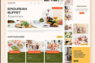 design squarespace catering website bakery food truck coffee restaurant website