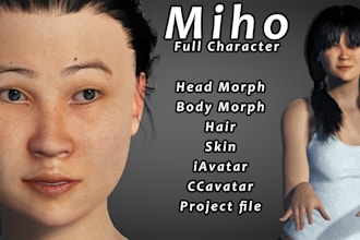 model professional 3d characters for reallusion cc4 and iclone 8 projects