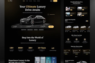 design chauffeur website, limousine website, taxi booking website