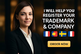 help you register your trademark and company in france portugal sweden mexico