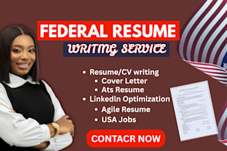 write professional ats federal resume government resume, executive resume usajob
