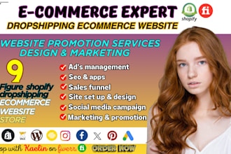 be shopify social media marketing manager specialist content creation fb ig ads