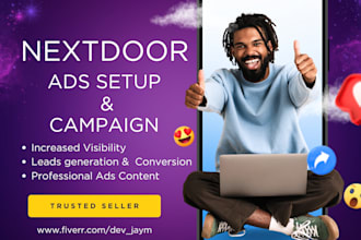 run, optimize nextdoor ads, ads manager for leads conversion