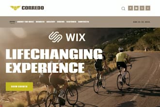 build squarespace hiking club website wix cycling club, sport club gym website