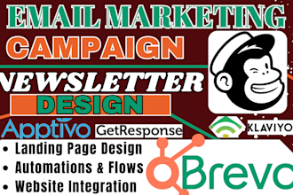 do email marketing via apptivo hubspot brevo keap beehiiv icontact campaigner