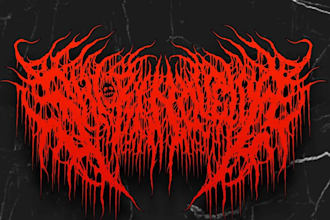 design a killer black metal and death metal logo for you