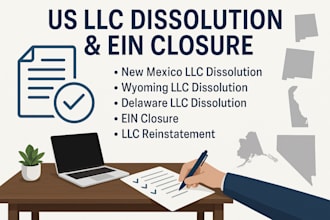dissolve US llc, dissolve new mexico, wyoming llc, ein closure, reinstate llc