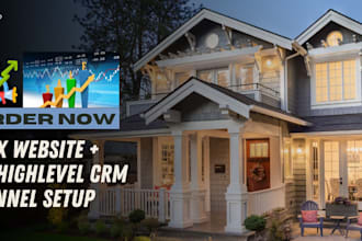 build idx website with gohighlevel CRM funnel