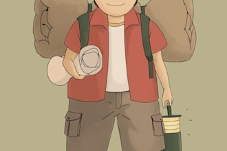 design an original character concept art