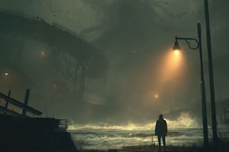 do sci fi horror and fantasy scene concept art illustrations