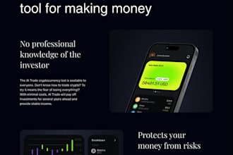 crypto website token website ico landing page meme coin blockchain website