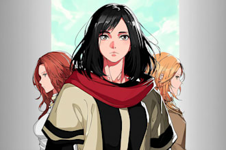 draw a character in manga style