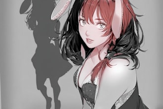 draw you an anime art style characters
