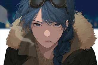 draw characters in cartoon or anime style