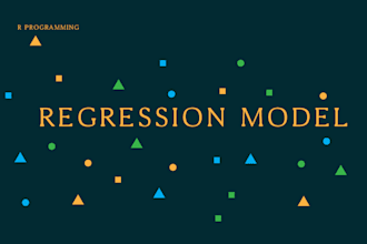 do statistical data analysis with regression model and anova, t, f test