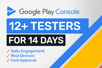 provide 12 testers or 20 testers for closed testing