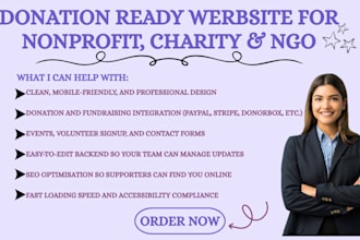 build or redesign a high converting website for your nonprofit, charity or ngo