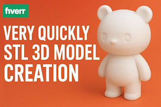 create stl 3d model very quickly