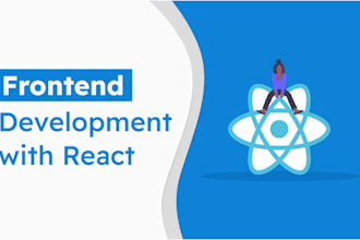 be your frontend web developer, using HTML, CSS, react