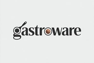 design a professional business brand logo for gastroware